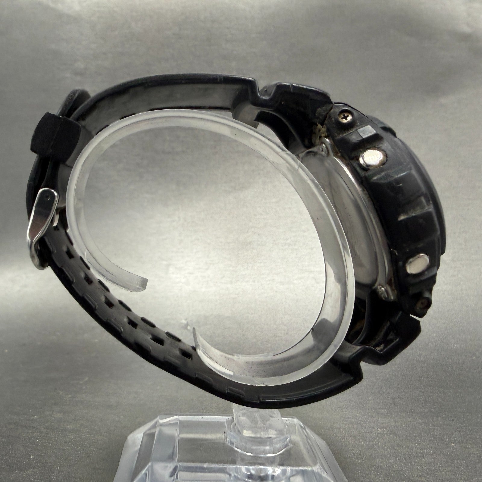Casio G-Shock G-100Watch Men 48mm Analog Digital Black Tone Round READ! New Batt8