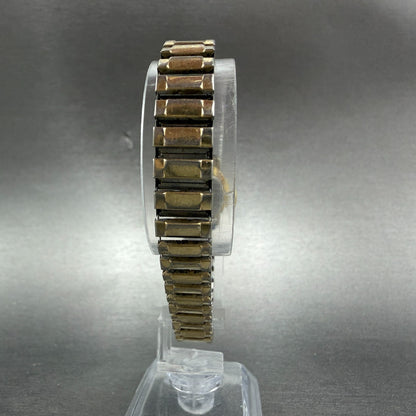 Seiko Watch Women 23mm Champagne Dial Gold Tone Round 1400-0049 New Battery7