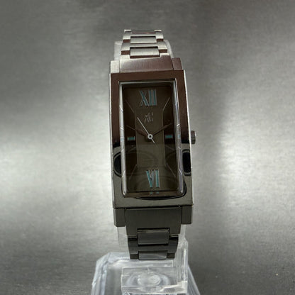 Citizen XC Tank Watch Men 16mm Gray Dial Silver Tone Rectangle 5431-T003982 Runs5