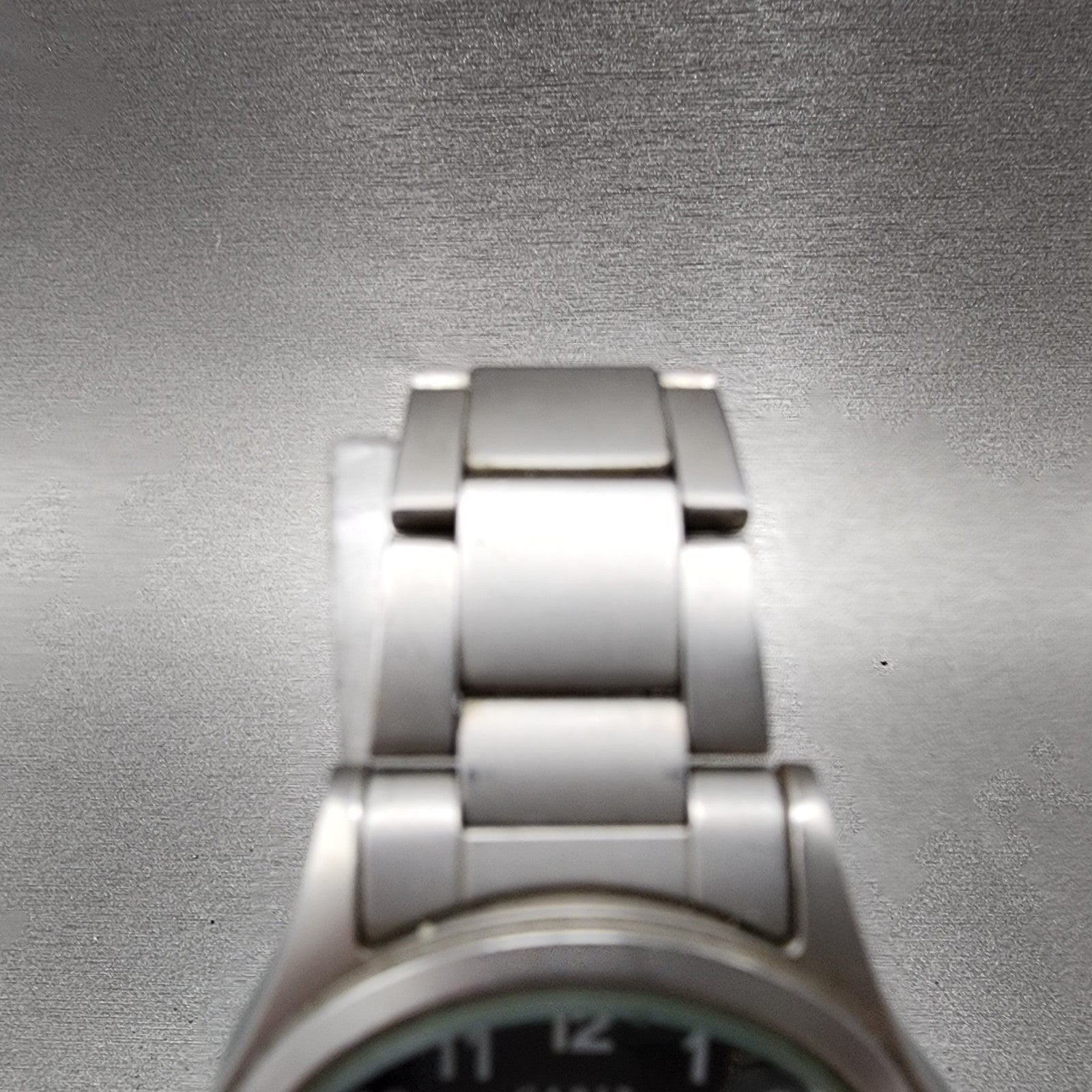 Seiko Alba Carib Watch Men 36mm Black Dial Silver Tone Daydate V7438000 New Bat4