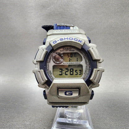 Casio GShock DW9550 Watch Men 48mm Digital Blue Gray Alarm Chrono New Battery5