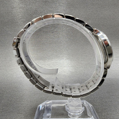Movado Museum Watch Women 26mm Black Dial Two Tone Round 0606959 New Battery
