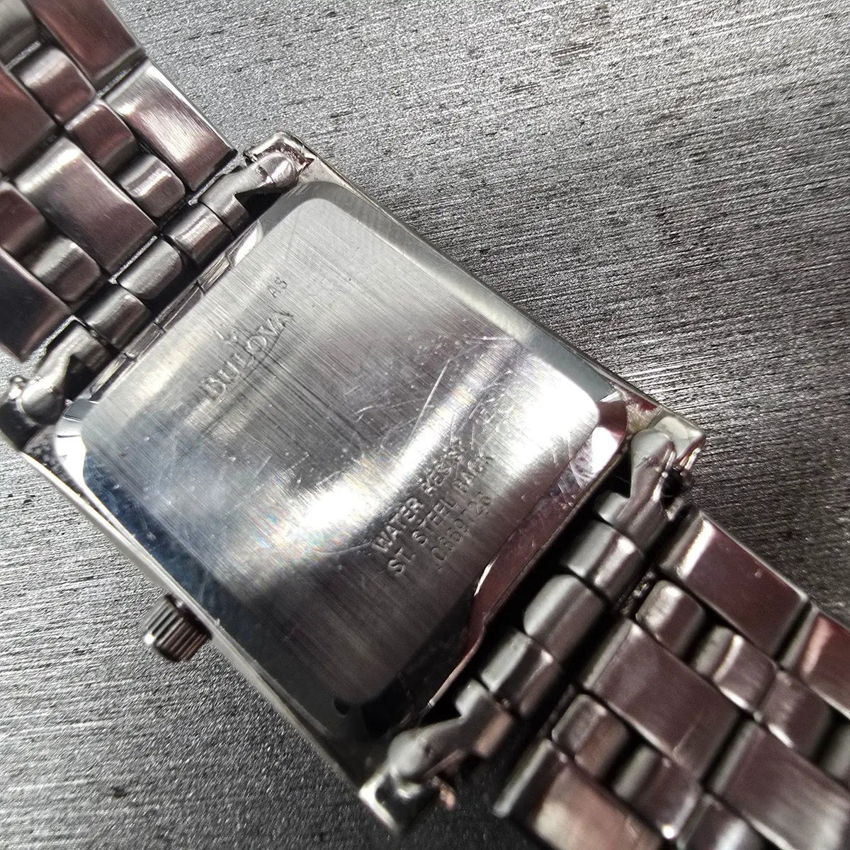 Bulova Tank Watch Women 22mm Silver Dial Silver Tone Rectangle 96L006 New Batt10