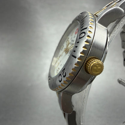 Swiss Military Watch Women 29mm White Dial Two Tone Daydate 091.1410 New Battery2