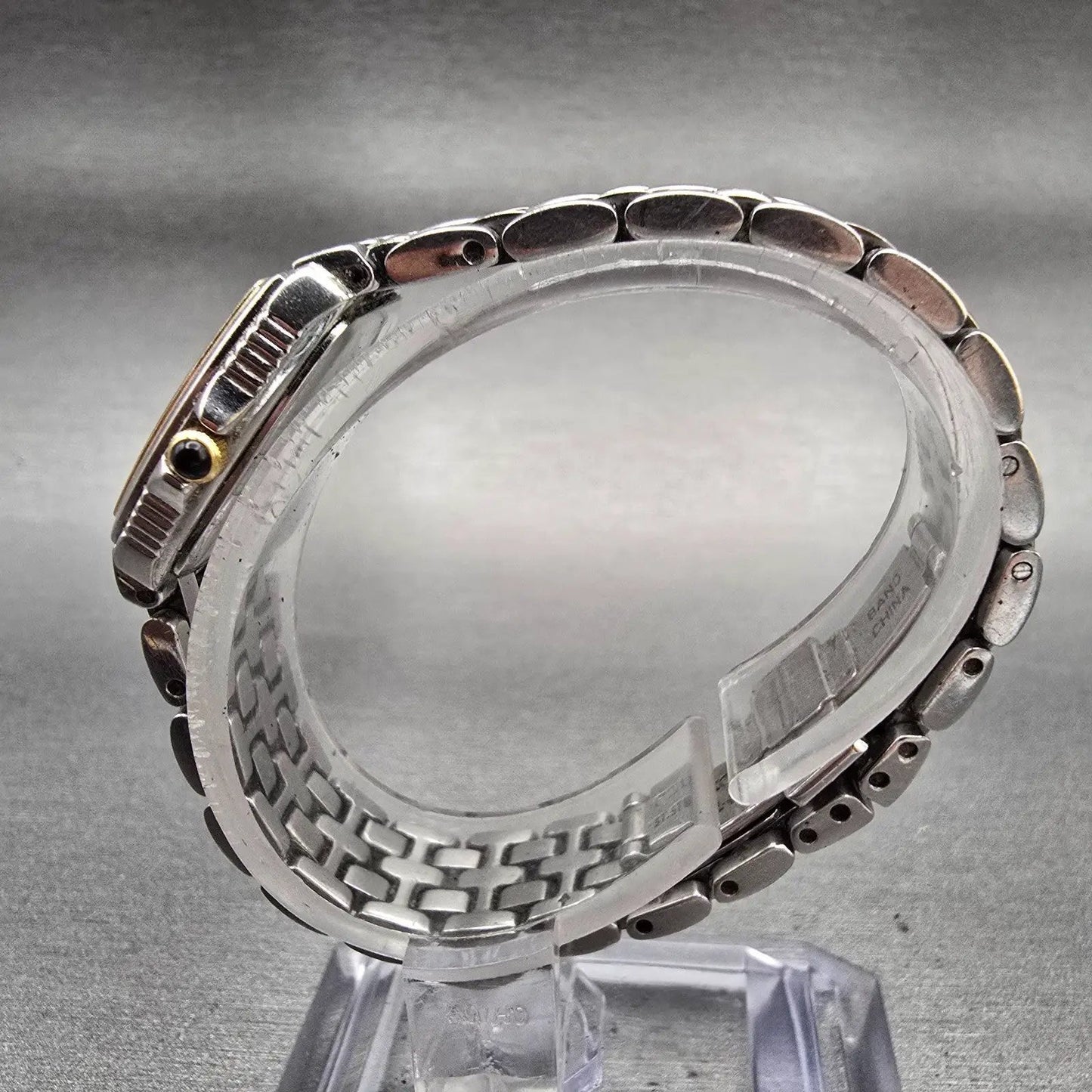 Seiko Watch Women 19mm MOP Dial Silver Tone Rectangle 1N01-0HL0 New Battery VTG6