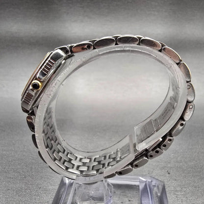 Seiko Watch Women 19mm MOP Dial Silver Tone Rectangle 1N01-0HL0 New Battery VTG6