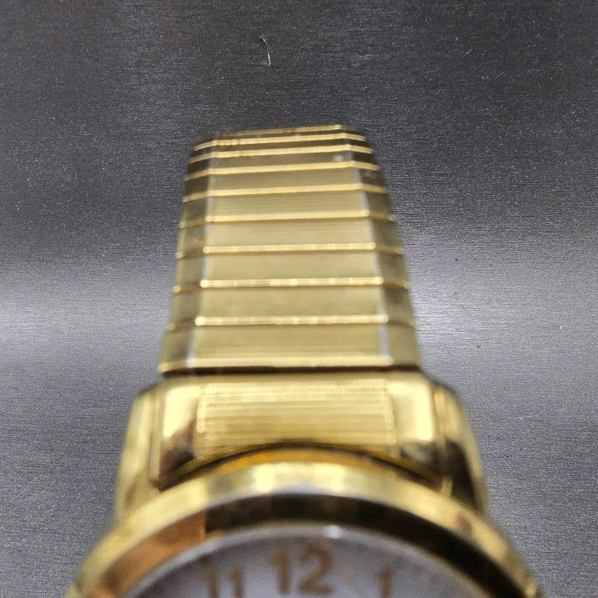 Citizen Eco-Drive Watch Men 38mm White Dial Gold Tone Date E111-S022894 Runs JP4