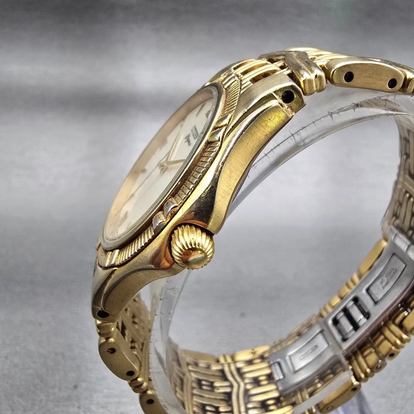 Citizen Elegance Watch Men 34mm Cream Dial Gold Tone Date 5510-H14291 New Batt2