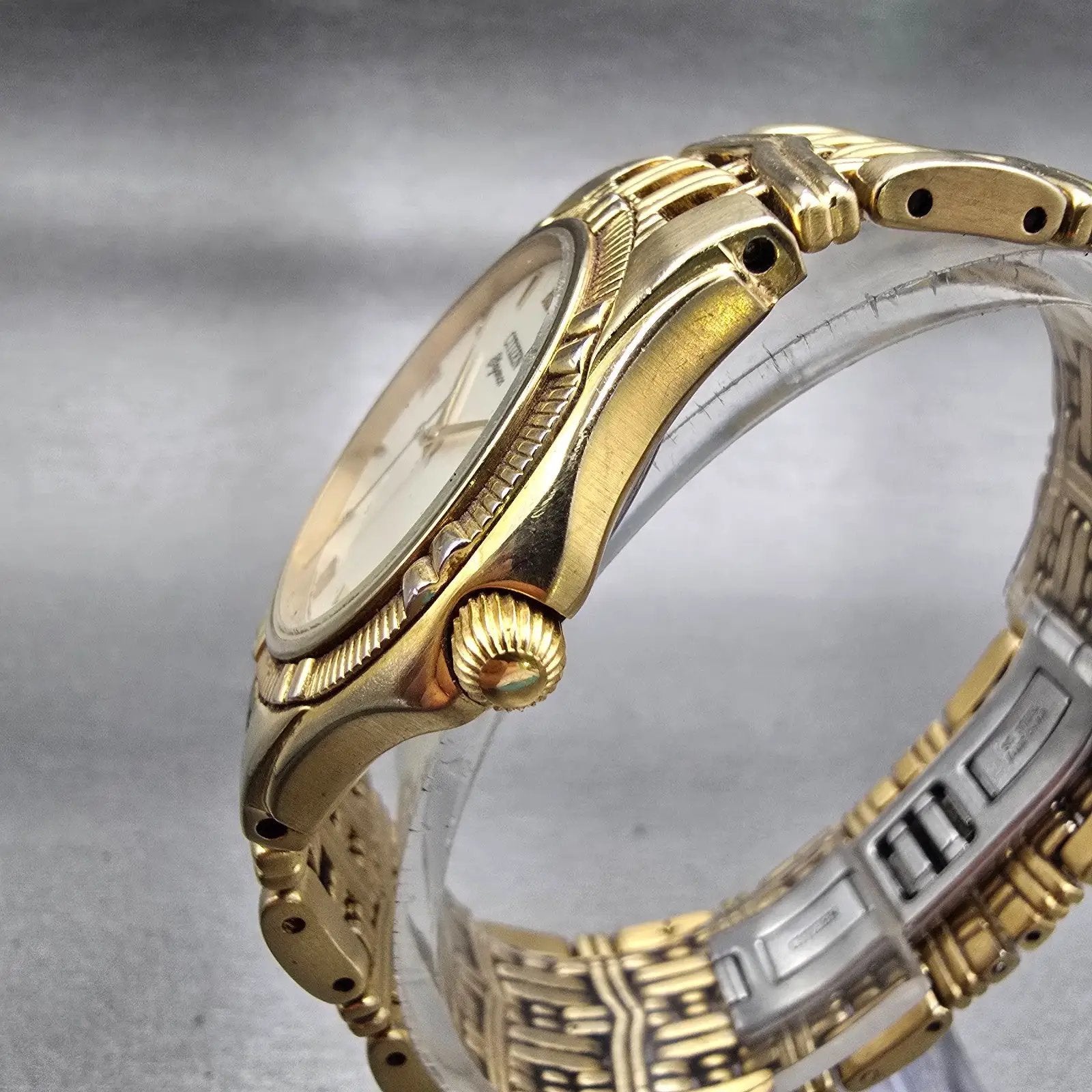Citizen Elegance Watch Men 34mm Cream Dial Gold Tone Date 5510-H14291 New Batt2