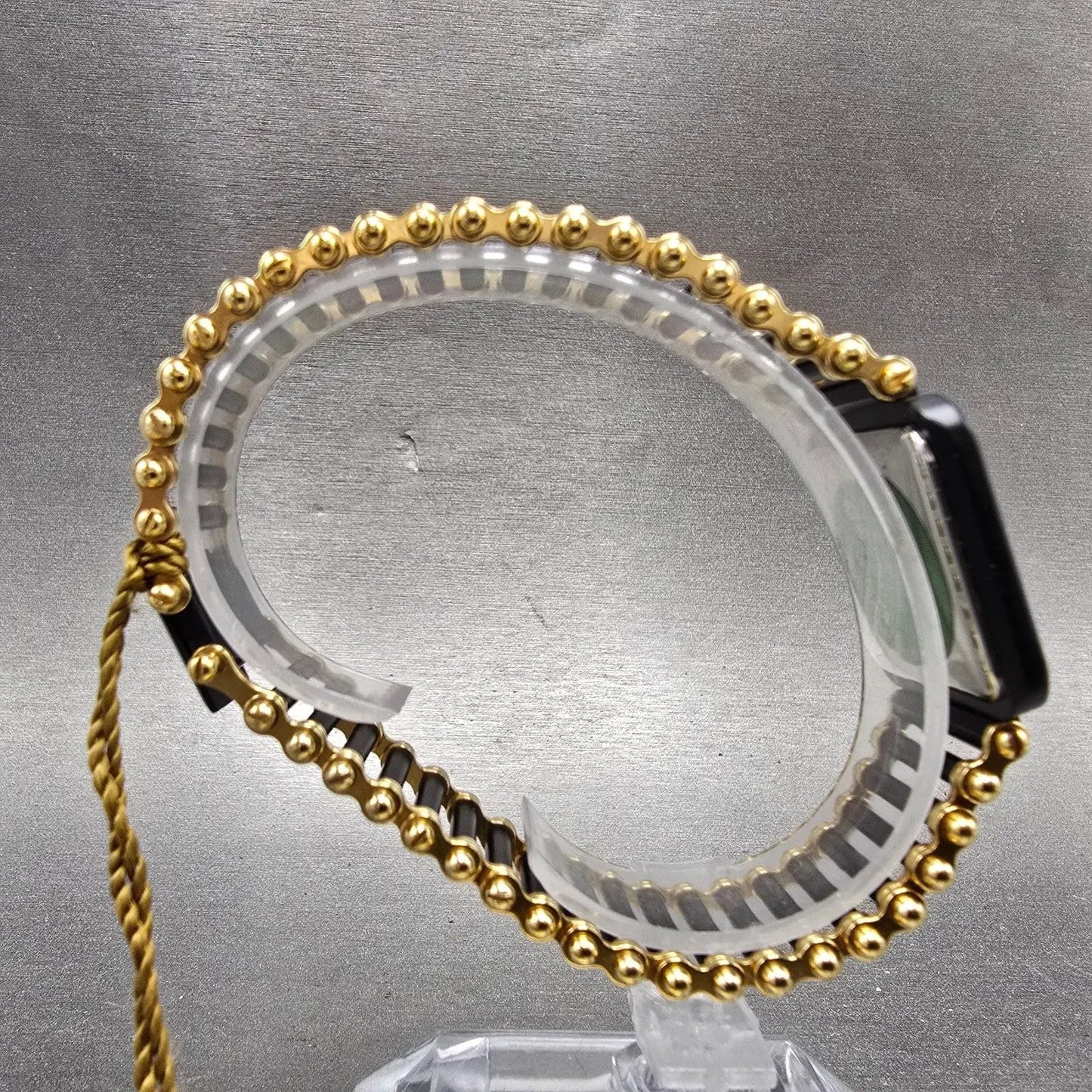 Citizen CQ Tank Watch Men 25mm Black Dial Black & Gold Tone 3620-895550 New Batt8