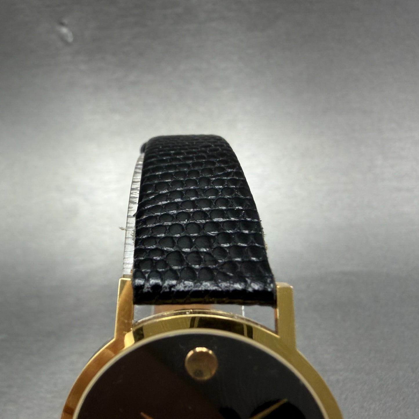 Movado Museum Watch Men 31mm Black Dial Gold Tone Round 87.45.882 PARTS5