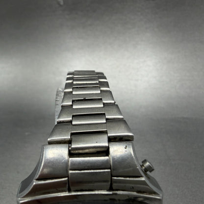 Witttnauer Polara RED LED Watch Men 35mm Silver Tone Vintage PARTS5
