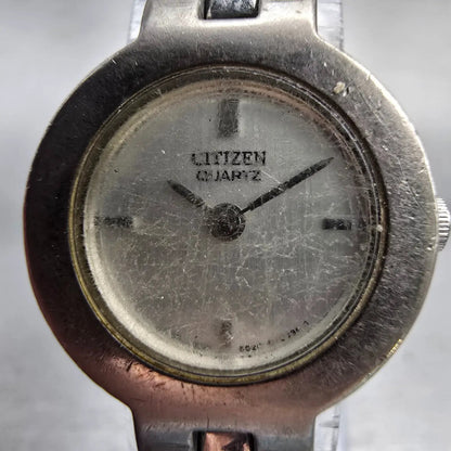 Citizen Watch Women 21mm Silver Dial Silver Tone Round 5920-S95650 New Battery1