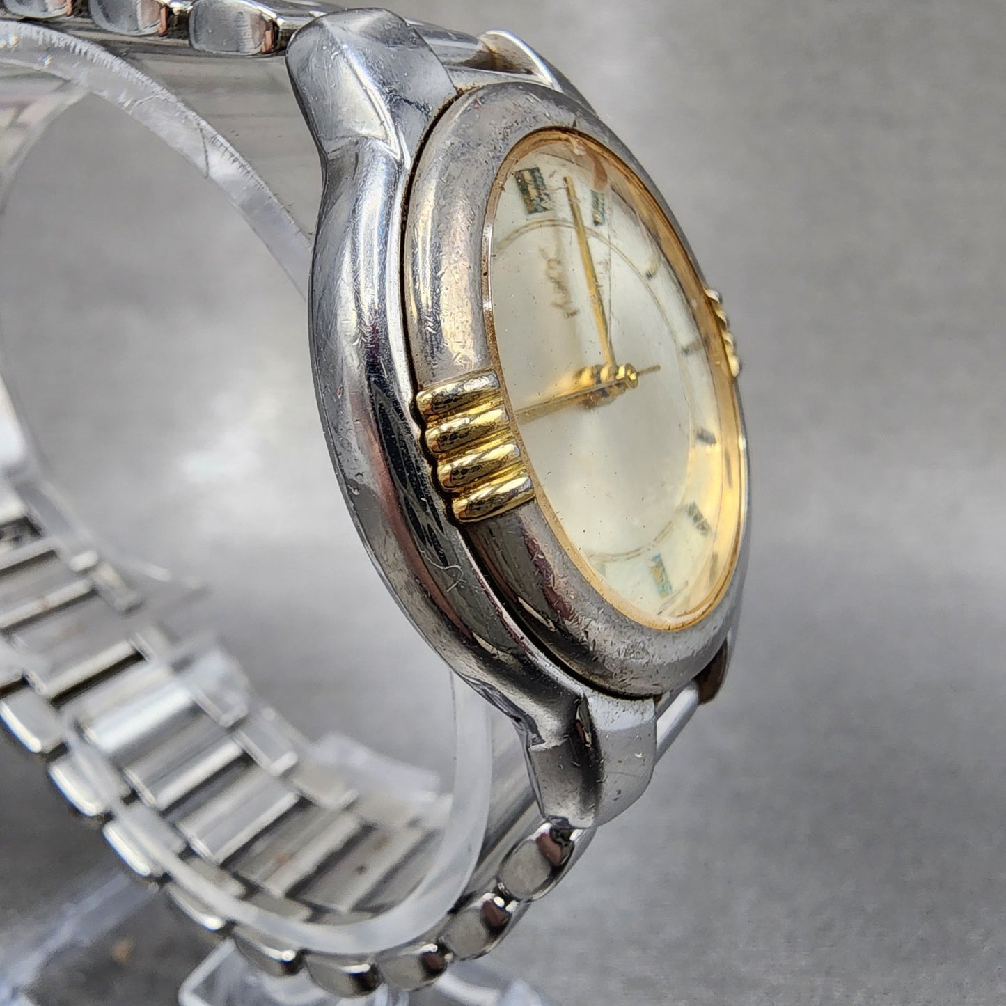 Yves Saint Laurent Watch Women 32mm White Dial Two Tone Round 6031G11246 PARTS4
