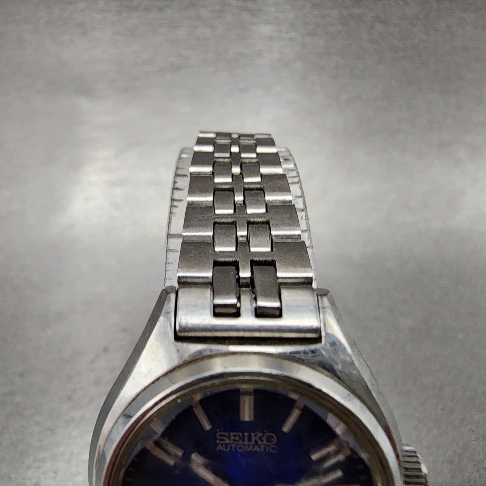 Seiko Automatic Watch Women 25mm Blue Dial Silver Tone Daydate 22060510 Runs5