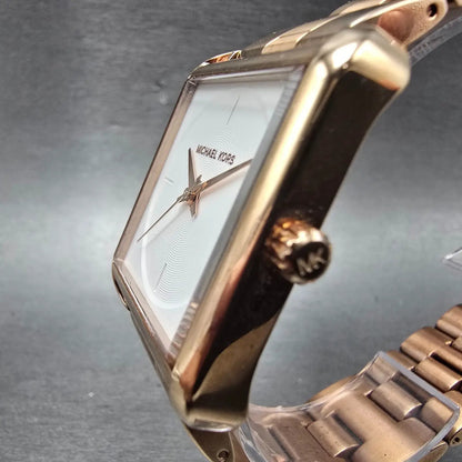 Michael Kors Lake Watch Women 32mm White Dial Rose Gold Tone MK-3645 New Battery2