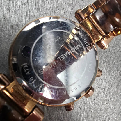 Michael Kors Parker Watch Women 39mm Rose Gold Chrono Gemmed MK5538 New Battery10