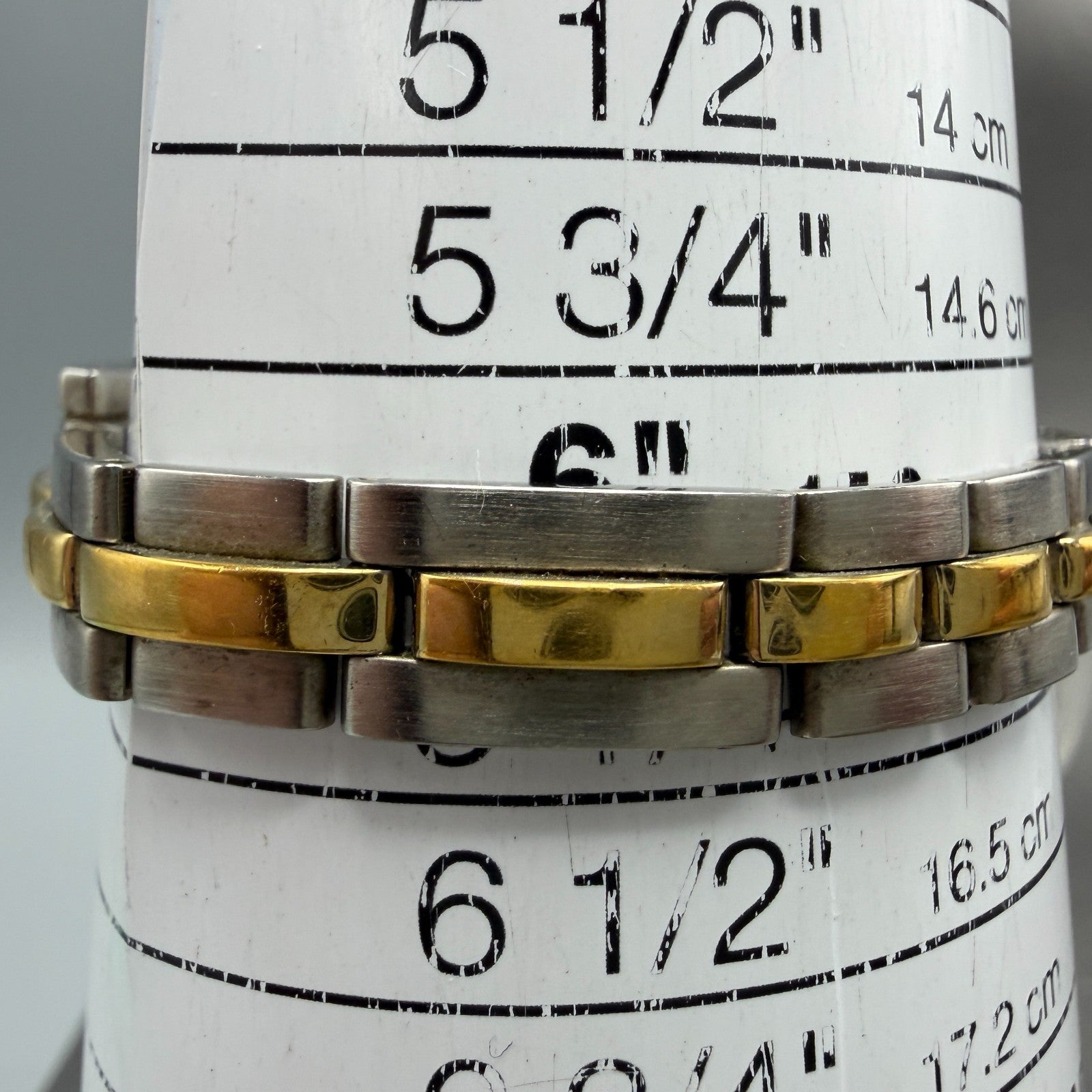 Bulova Tank Watch Women 14mm Silver Dial Two Tone Rectangle 98T60 New Battery10