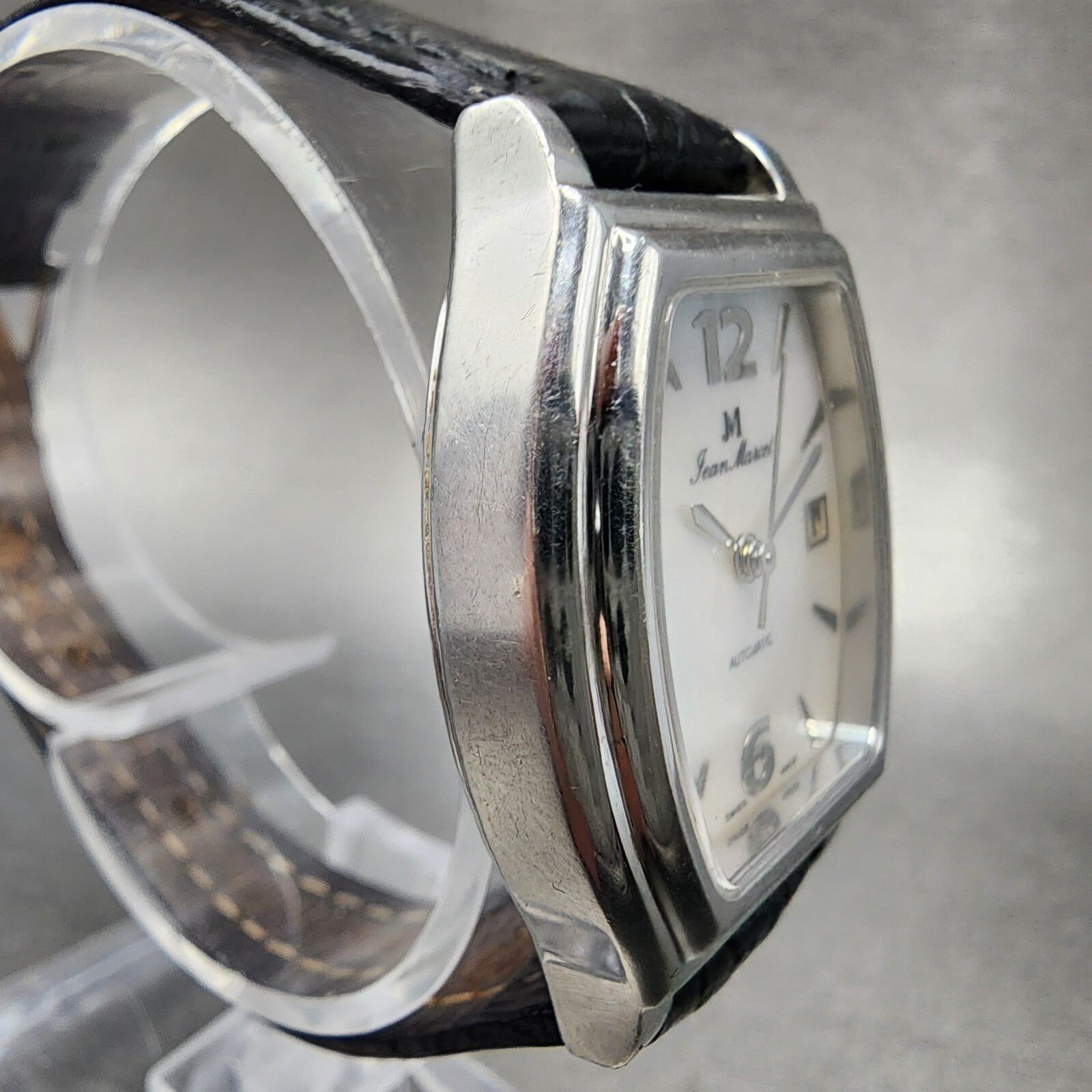 Jeal Marcel Automatic Watch Women 26mm MOP Dial Steel Date Tonneau 260.063 Works3