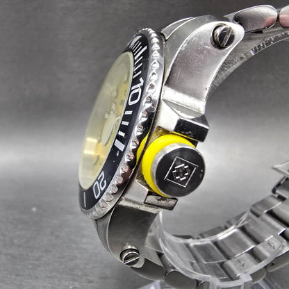 Invicta Pro Diver automatic Watch Men 43mm Yellow Dial Silver Date Round 112112