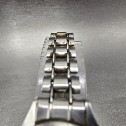 Seiko Automatic Watch Women 25mm White Dial Steel Date 2205-0410 PARTS VTG6