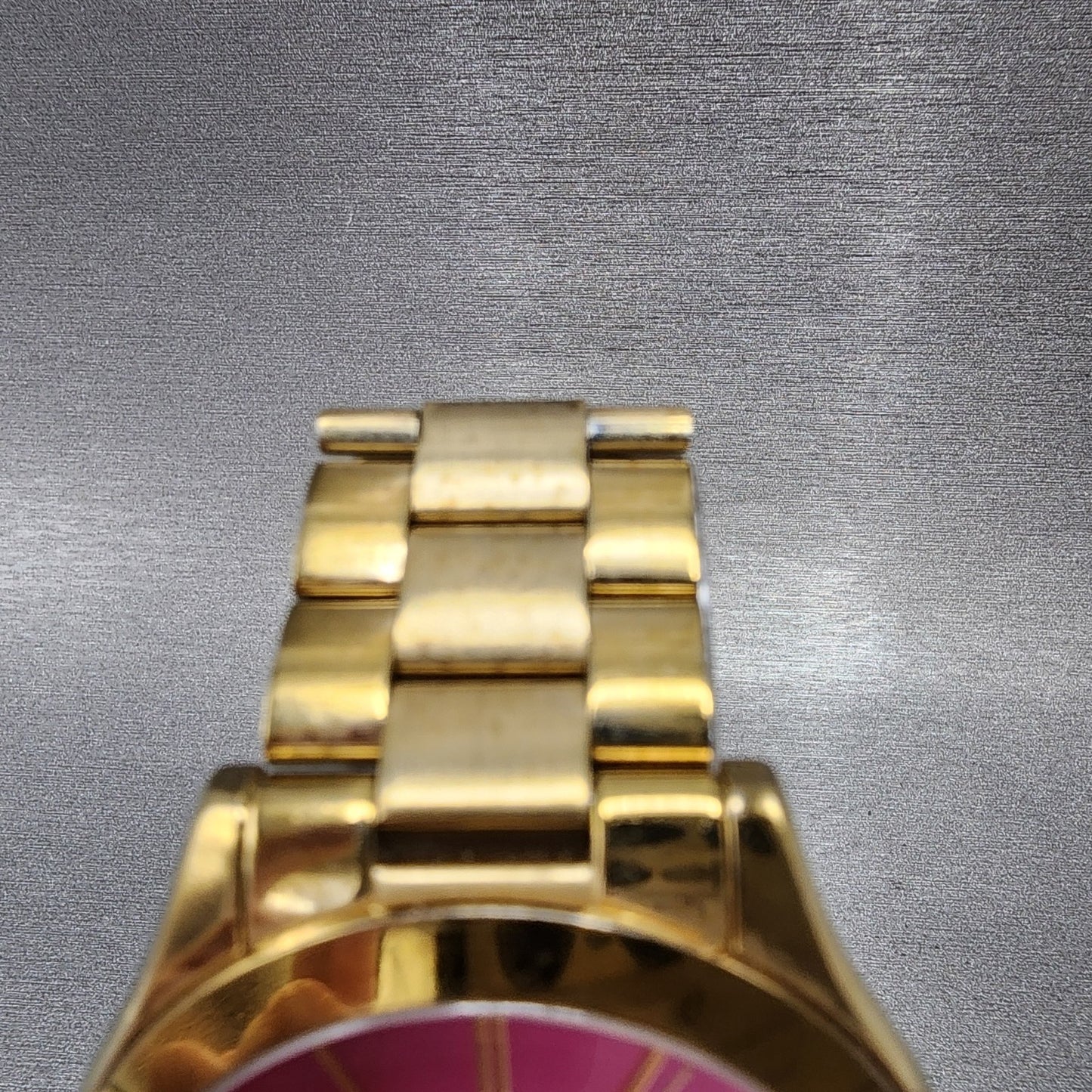 Michael Kors Watch Women 42mm Pink Dial Rose Gold Tone Round MK3264 New Battery5