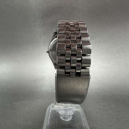 Citizen CQ President Watch Men 35mm Silver Dial Silver Tone Daydate New Battery7