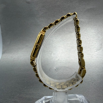 Bulova Tank Watch Women 14mm Champagne Dial Gold Tone Rectangle 97P77 NewBattery6