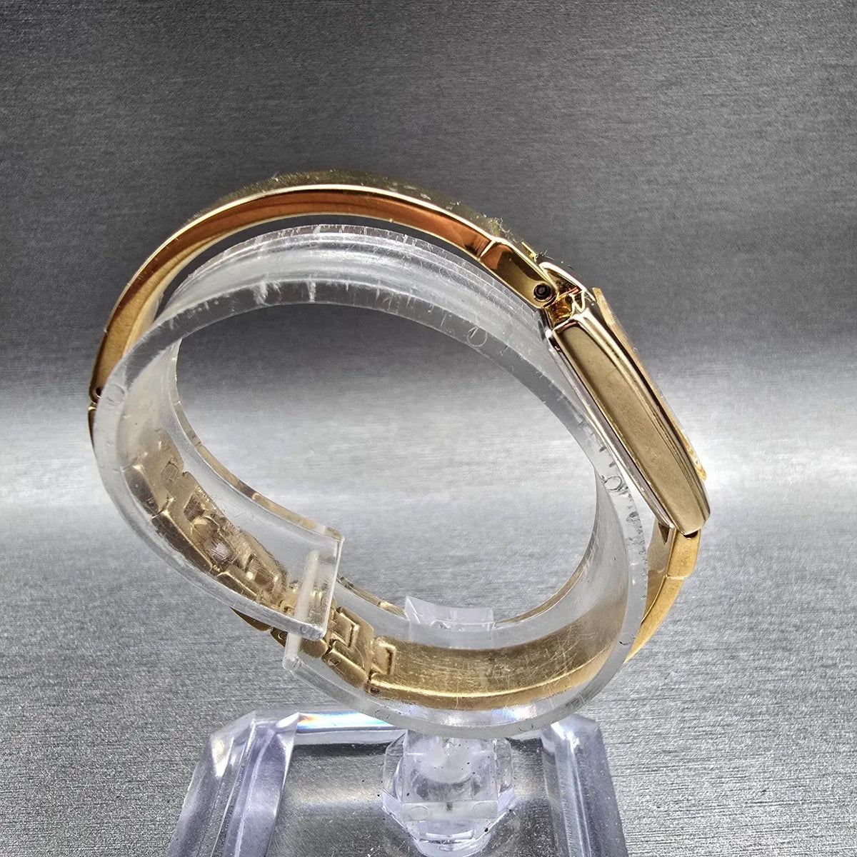 Citizen Watch Women 14mm White Dial Gold Rectangle 5421-S002869 New Battery8