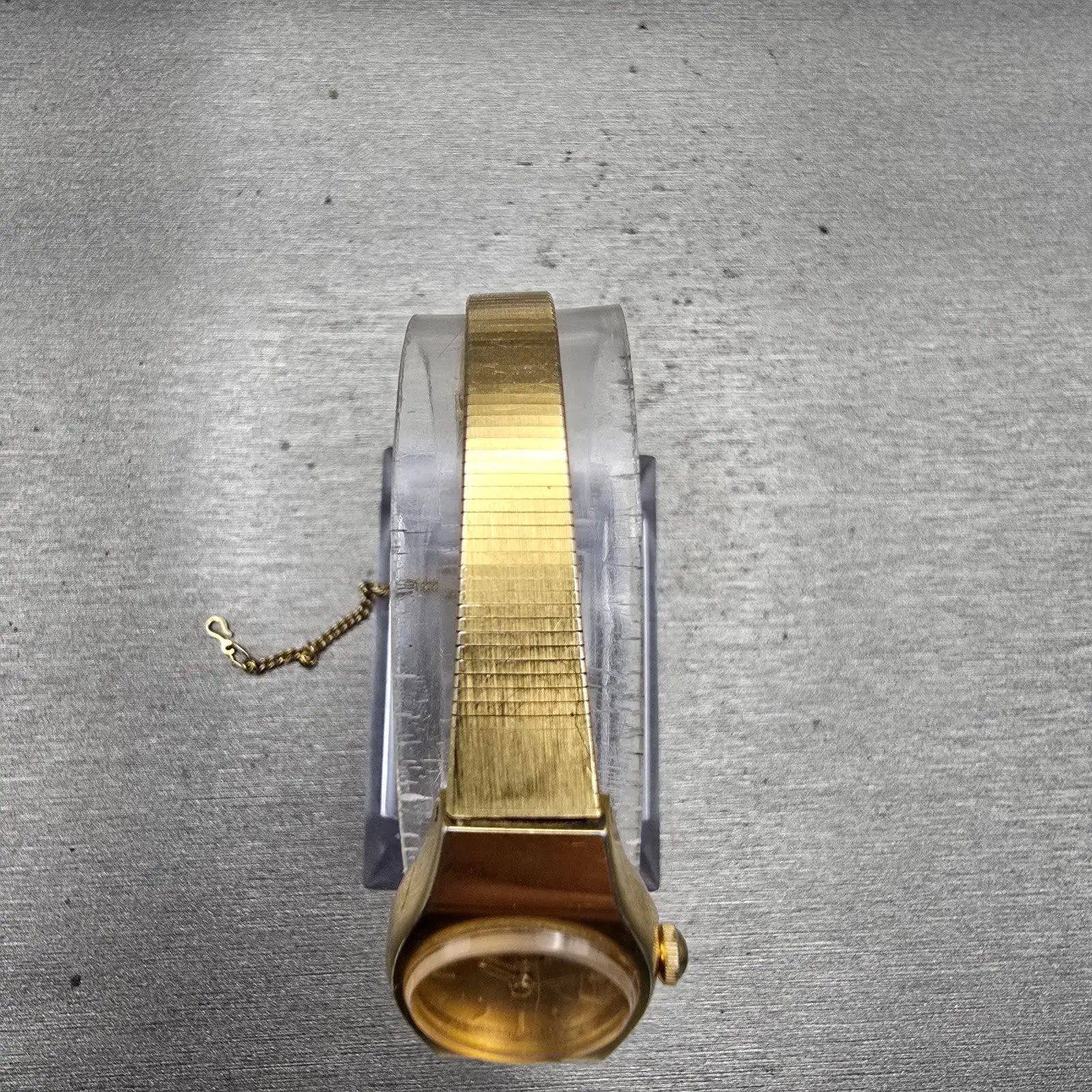 Seiko Watch Women 16mm Gold Dial Gold Tone Round 5420-0029 New Battery Vintage4