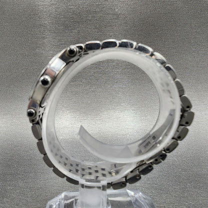 Bulova Accutron Watch Women 24mm MOP Dial Silver Tone Diamond Accents New Batt