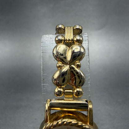 Seiko Watch Women 19mm Champagne Dial Gold Tone Oval 1421-5510 New Battery VTG4
