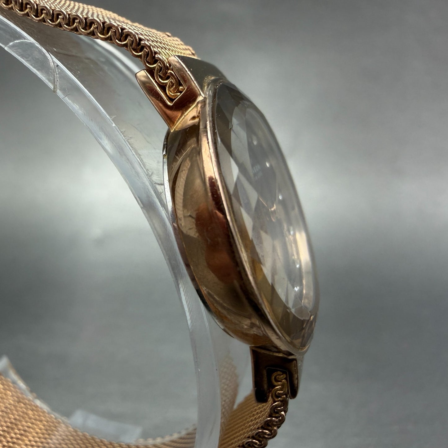 Skagen Watch Women 25mm Brown MOP Dial Rose Gold Tone Round New Batt Mesh Band3
