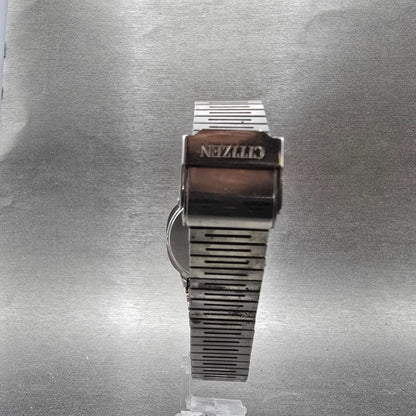 Citizen CQ Watch Men 33mm Brown Dial Two Tone Rectangle 1230-214528 Runs PARTS8