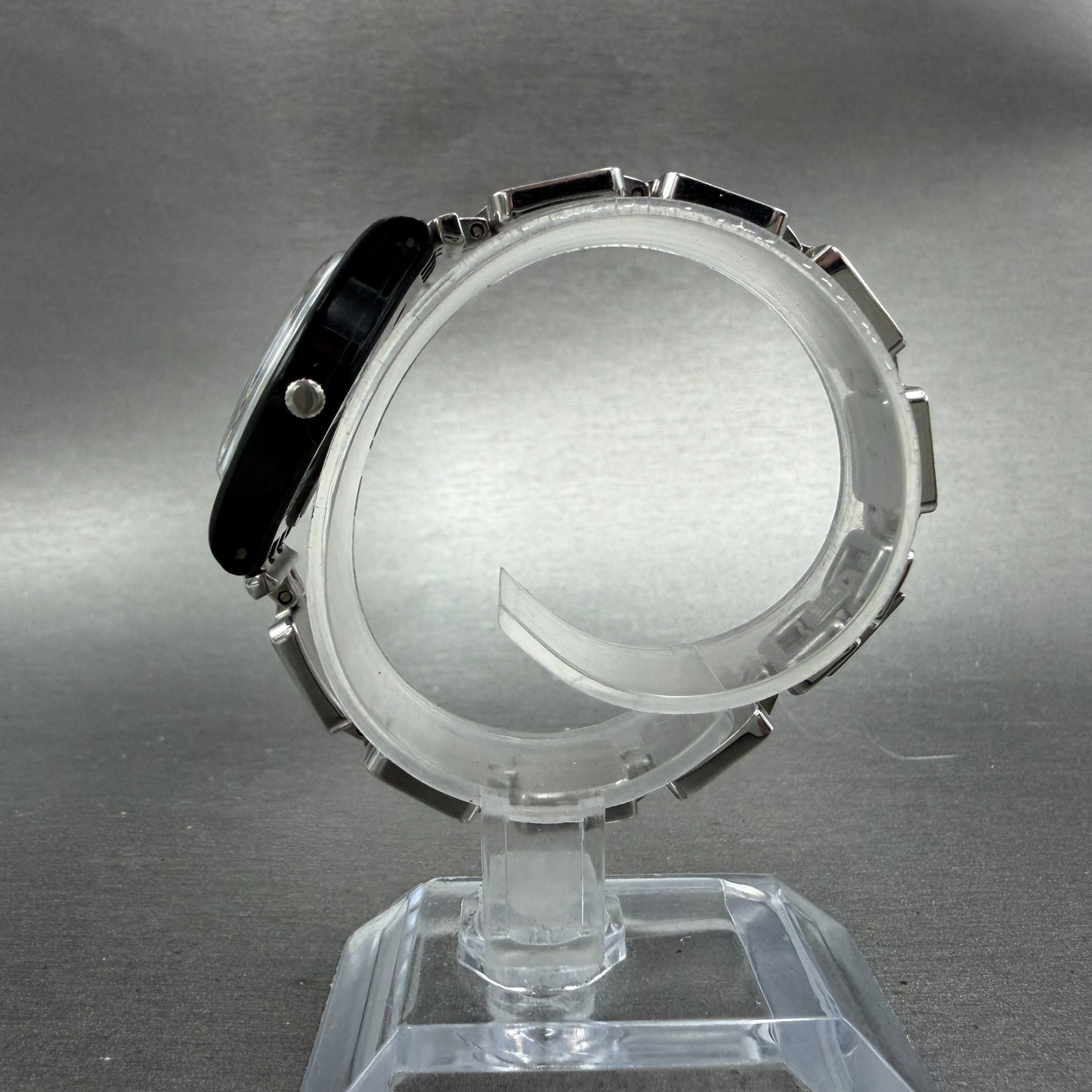 Swatch Cheeseboard Watch Women 25mm Silver Dial Black LB160G New Battery6
