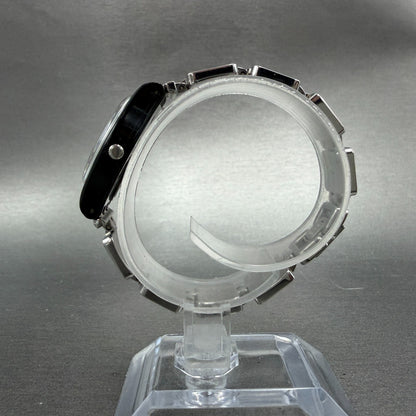 Swatch Cheeseboard Watch Women 25mm Silver Dial Black LB160G New Battery6