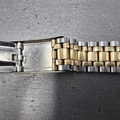 Omega Bracelet Two Tone Stainless Steel 10K Gold Filled 18.8mm Vintage16