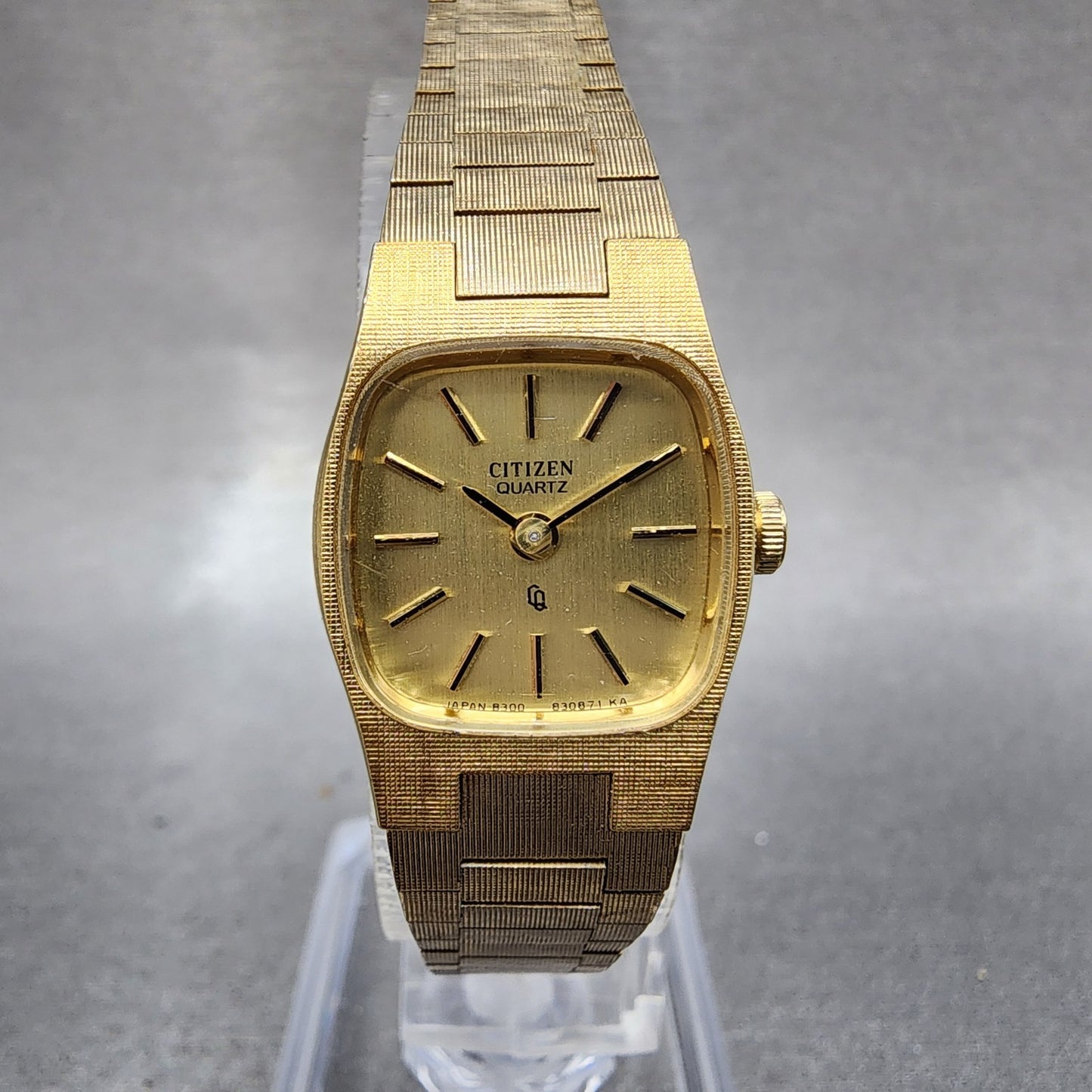 Citizen CQ Watch Women 18mm Champagne Dial Gold Tone 4830504 New Battery0