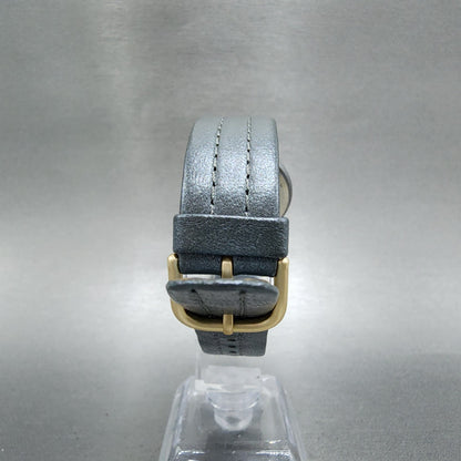 Seiko Watch Men 32mm Gray Dial Gray Tone 5p306a6h New Battery NOS7