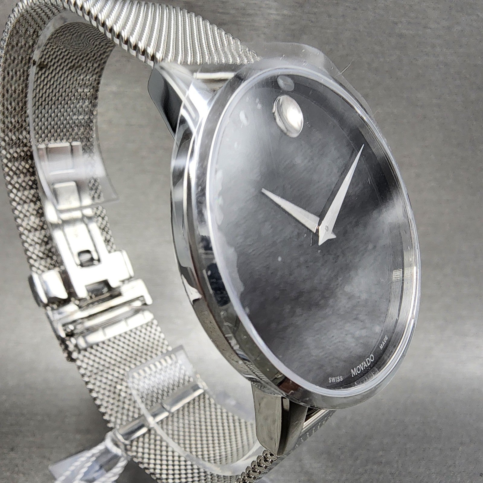 Movado Museum Classic Watch Men 39mm Black Dial Stainless steel Round 06072195