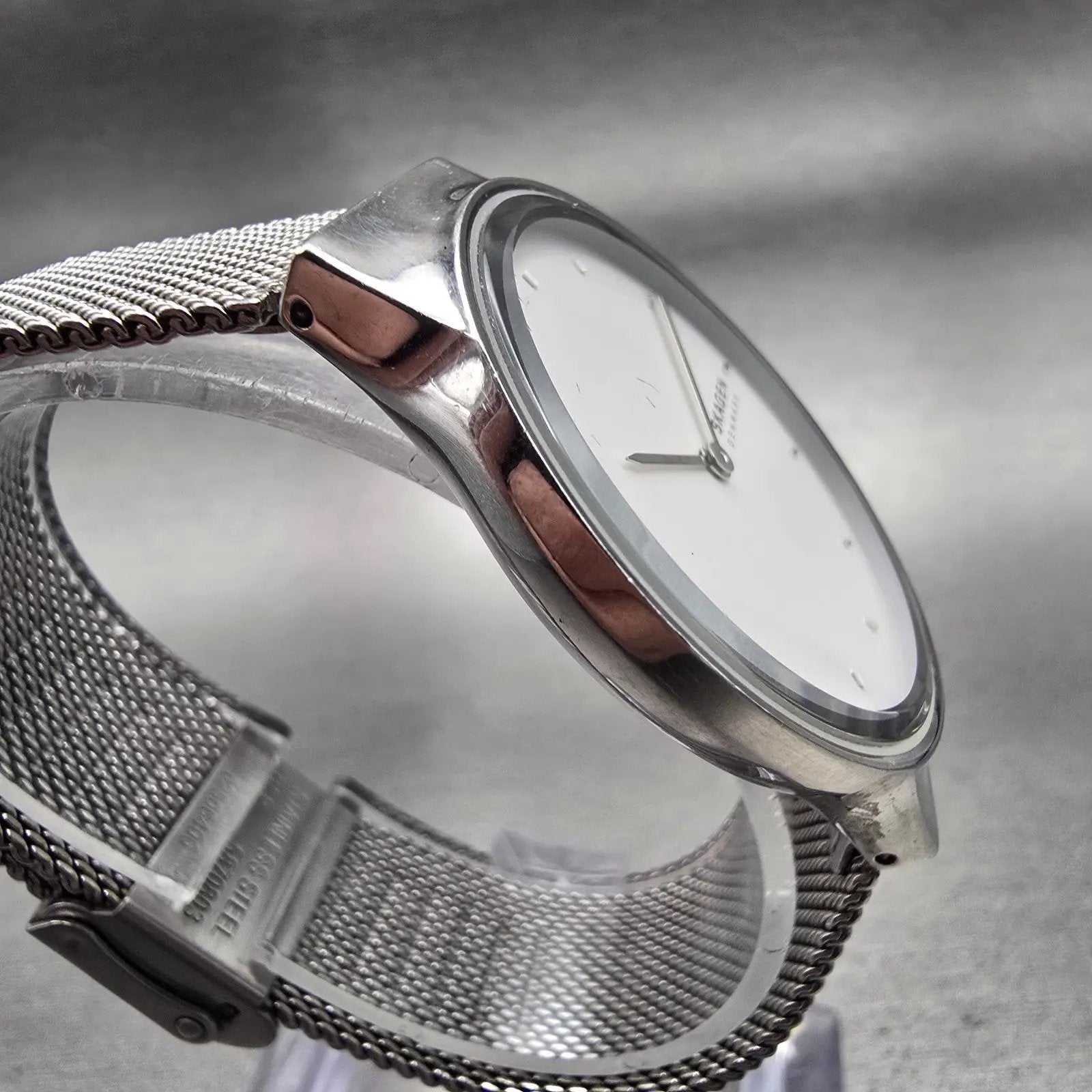Skagen Freja Watch Women 34mm White Dial Silver Tone Round SKW2823 New Battery3