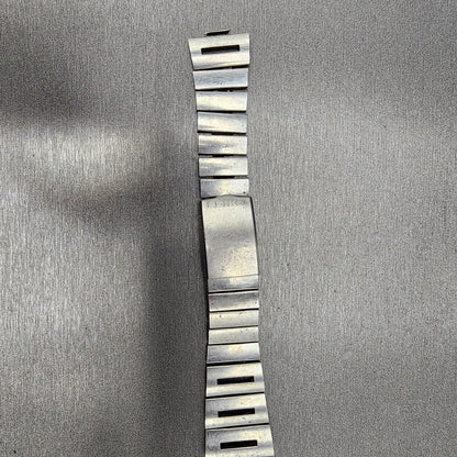 VTG Seiko bracelet 22mm Stainless Steel Tri Folding Clasp Japan made READ!!!0