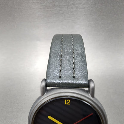 Seiko Watch Men 32mm Gray Dial Gray Tone 5p306a6h New Battery NOS4