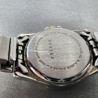 Citizen CQ Watch Women 25mm Cream Dial Two Tone Daydate Round New Battery9