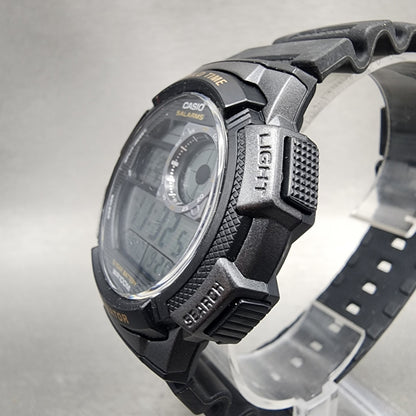 Casio AE1000W World Time Watch Men 43mm Digital Black Tone Alarm Chrono NewBatt3