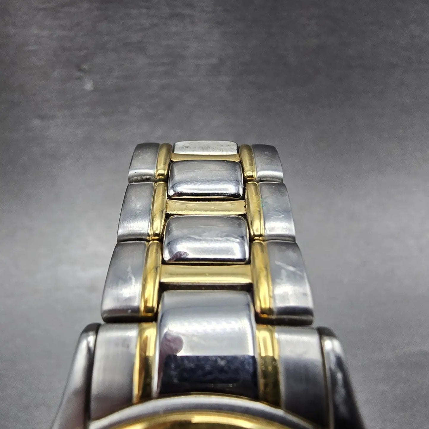 Movado Museum Watch Men 34mm Black Dial Two Tone Round 81-E4-0863 New Battery NR4