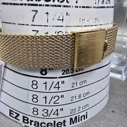Armitron Deauville Tank Watch Men 23mm Champagne Dial Gold Crystal Bezel New bat10