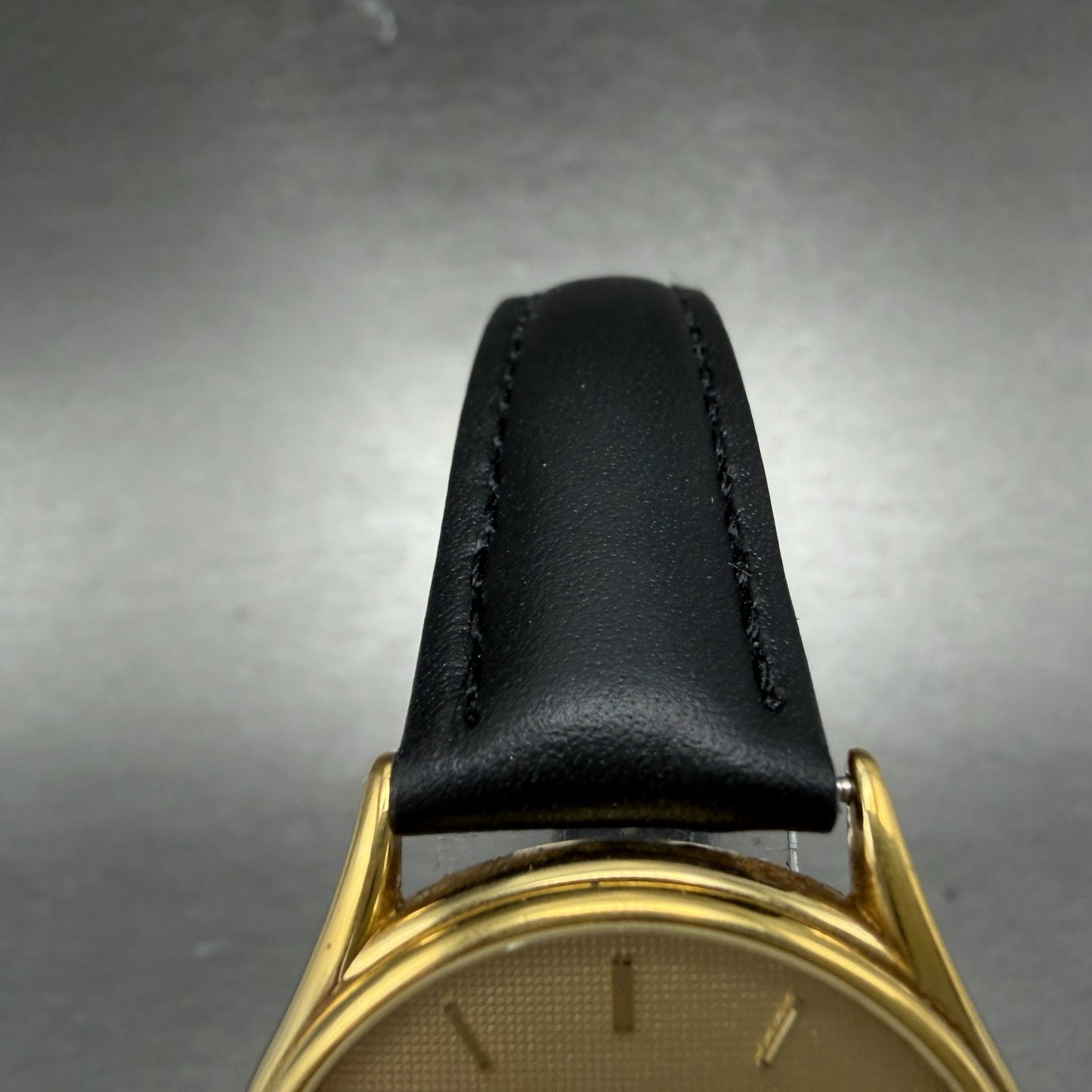 Omega De Ville Watch Men 32mm Gold Dial Gold Plated Round 191.0198 New Battery4