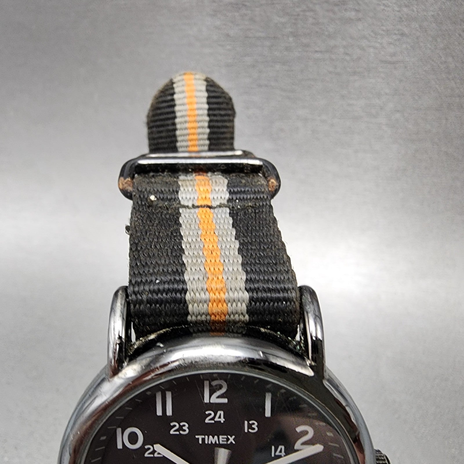 Timex Weekender Watch Men 38mm Black Dial Black Tone Indiglo New Battery5