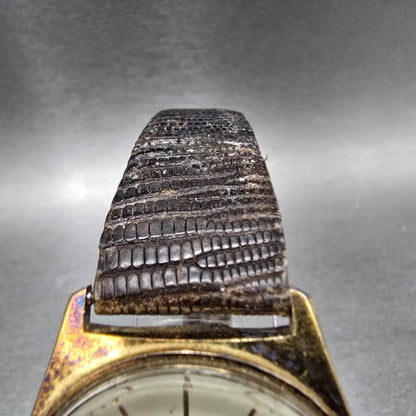 Hamilton Watch Men 34mm Champagne Dial Gold Round 905880 Electrica Workers PARTS6